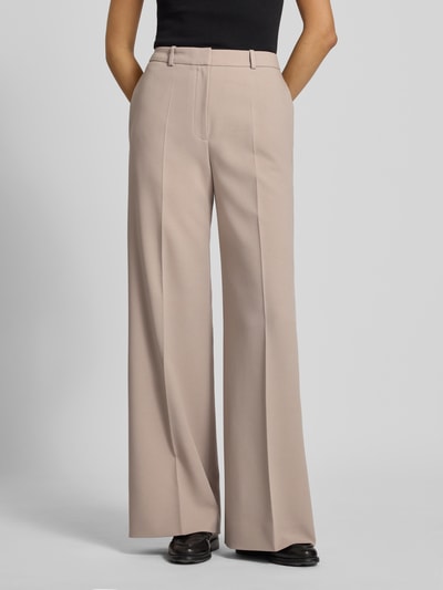 HUGO Wide Leg Stoffhose mit Viskoseanteil Modell 'HASMINA' Sand 4