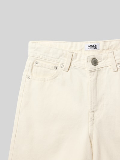 Jack & Jones Jeansshorts im 5-Pocket-Design Modell 'TONY' Ecru 2
