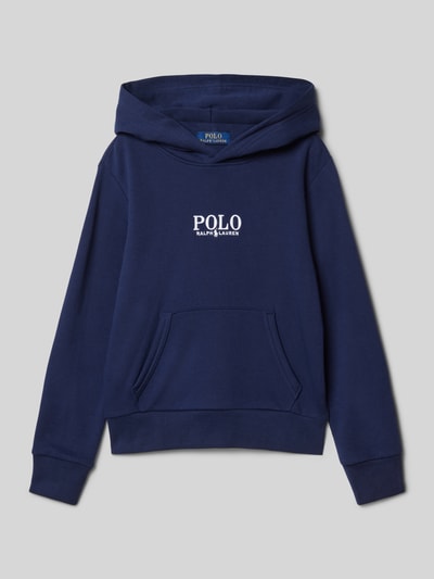 Polo Ralph Lauren Teens Hoodie met labelstitching Marineblauw - 1