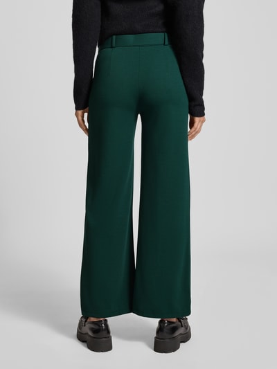 ZABAIONE Stoffen broek met riem en steekzakken Donkergroen - 5