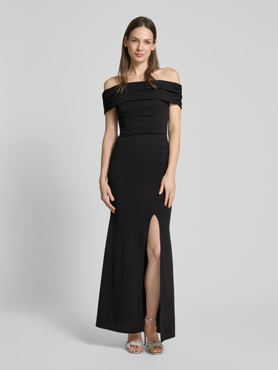 SISTAGLAM Abendkleid mit Gehschlitz Modell 'CAREY' Black 4