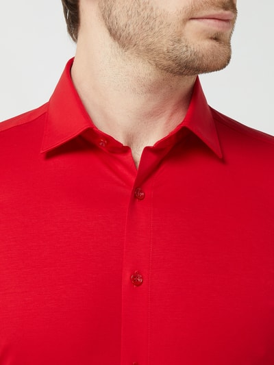 OLYMP No. Six Super Slim Fit Business-Hemd aus Jersey Rot 3