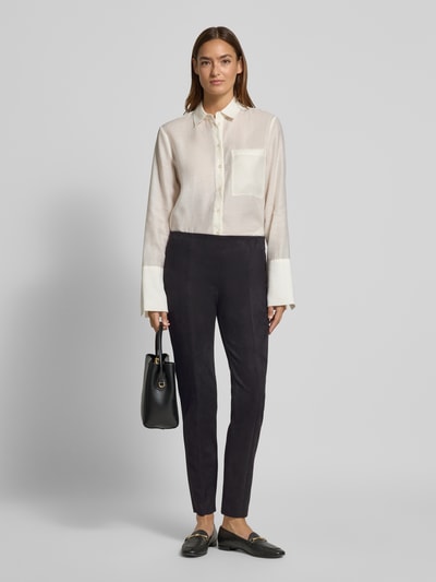 Christian Berg Woman Skinny Fit Stoffhose mit Ziernähten Black 1