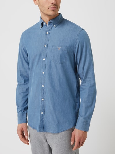 Gant Regular Fit Freizeithemd aus Baumwolle  Hellblau 4