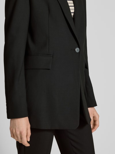 s.Oliver BLACK LABEL Żakiet z mieszanki wiskozy Czarny 3