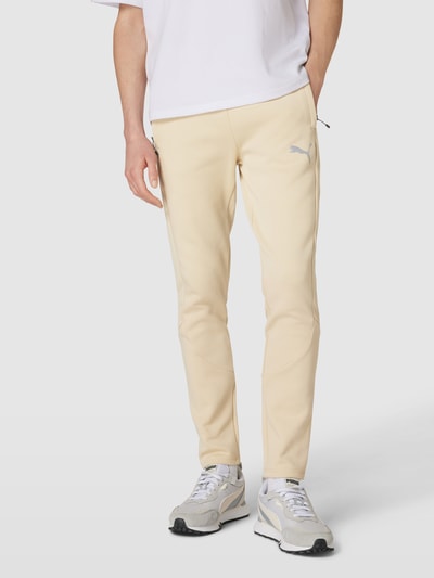 PUMA PERFORMANCE Sweatpants mit Label-Print Beige 4