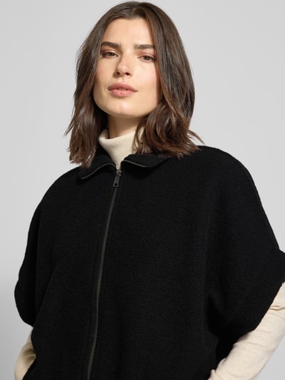 Emily Van den Bergh Kurtka z mieszanki wełny ze stójką Czarny 3