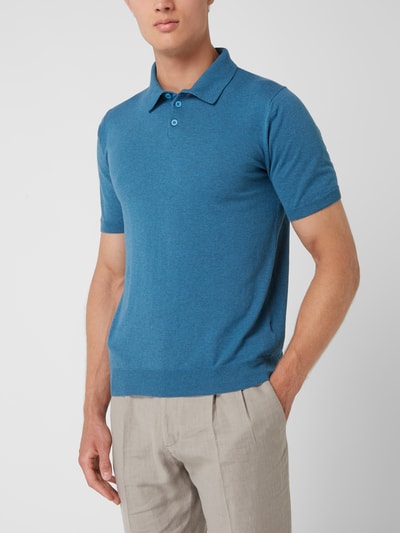 Zeybra Poloshirt aus Baumwolle  Rauchblau 4