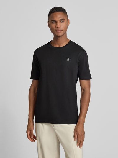 Marc O'Polo Regular Fit T-Shirt aus reiner Baumwolle Black 4