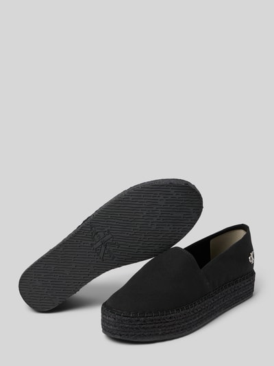 Calvin Klein Jeans Espadryle z podeszwą na platformie Czarny 4
