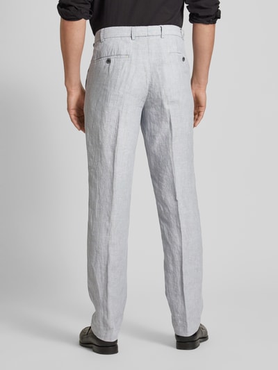 Hiltl Pantalon van linnen, model 'PARMA' Middengrijs - 5