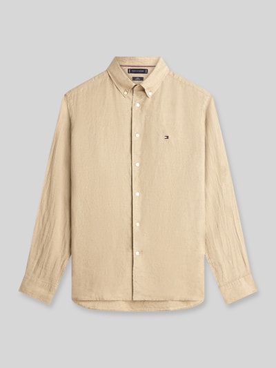 Tommy Hilfiger Regular Fit Freizeithemd aus reinem Leinen Beige 2