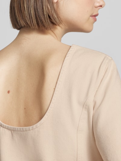 Marc O'Polo Denim Mini-jurk met ronde hals Offwhite - 3