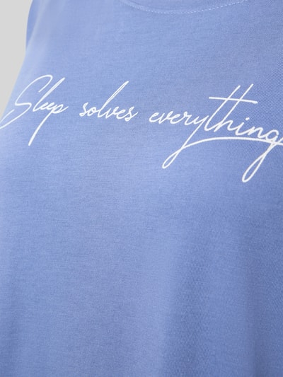 LASCANA Koszula nocna o kroju relaxed fit z mieszanki wiskozy model ‘Cozy Dreams’ Niebieski 2