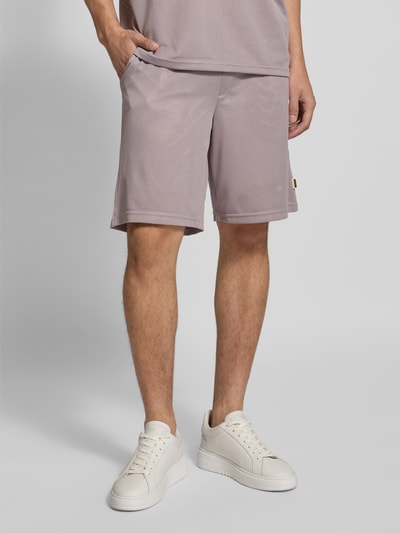 WOODBIRD Straight Leg Shorts im semitransparenten Design Modell 'Ben' Flieder 4