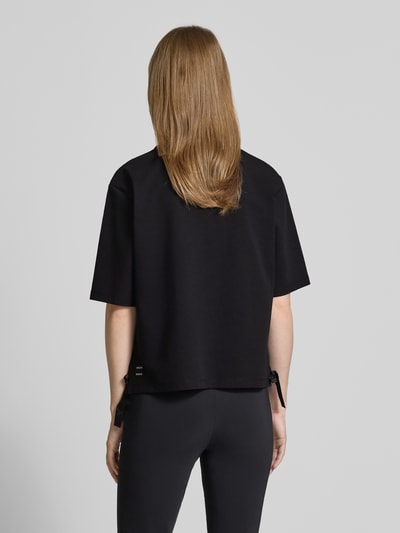 Marc Cain T-Shirt aus Modal-Mix mit Schleifen-Details Black 5