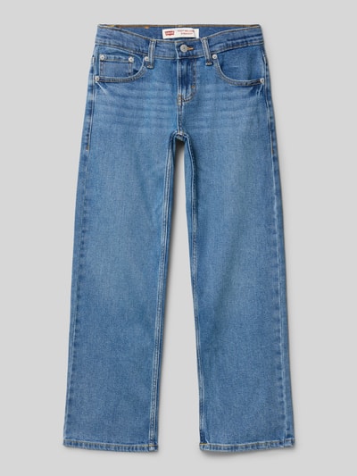 Levi’s® Kids Jeansy o kroju straight fit z mieszanki bawełny model '555™' Niebieski 1