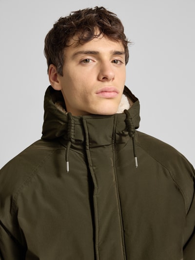 Jack & Jones Parka met capuchon, model 'WOOD' Olijfgroen - 3