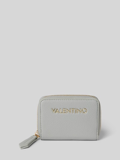 VALENTINO BAGS Portemonnaie mit Label-Applikation Modell 'ARCADIA' Rauchblau 1