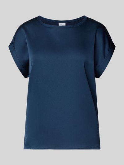 VILA T-Shirt aus Satin Modell 'ELLETTE' Marine 2