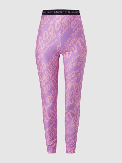 Versace Jeans Couture Leggings mit Allover-Muster Lila 2