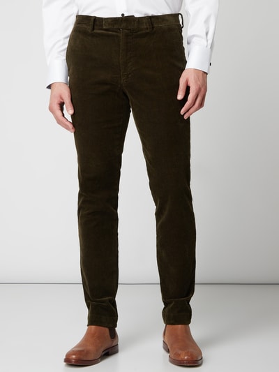 Polo Ralph Lauren Slim fit chino van corduroy Olijfgroen - 4