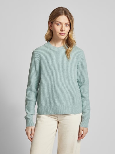 Calvin Klein Womenswear Gebreide pullover met ronde hals Rookblauw - 4