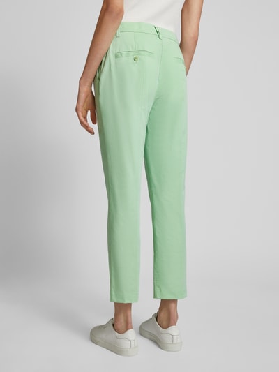 Marc Cain Regular fit stoffen broek met persplooien Mintgroen - 5