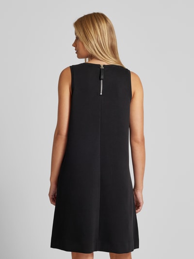 comma Casual Identity Knielange jurk in mouwloos design Zwart - 5