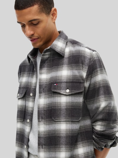 Tommy Hilfiger Regular Fit Freizeithemd aus reiner Baumwolle  Mittelgrau 3