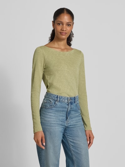 Marc O'Polo Regular Fit Langarmshirt aus reiner Baumwolle Lind 4