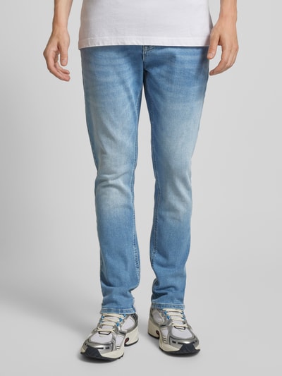 Tommy Jeans Slim fit jeans in 5-pocketmodel, model 'AUSTIN' Lichtblauw - 4