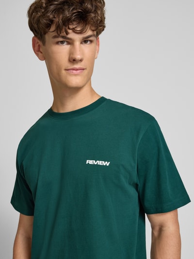 REVIEW T-Shirt mit Rundhalsausschnitt Dunkelgruen 3