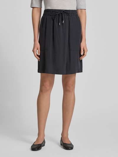 OPUS Knielanger Rock mit elastischem Bund Modell 'Rania' Black 4