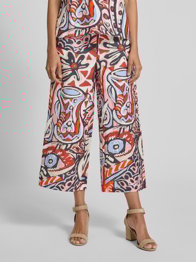 Christian Berg Woman Culotte van linnen met boothals Donkerrood - 4