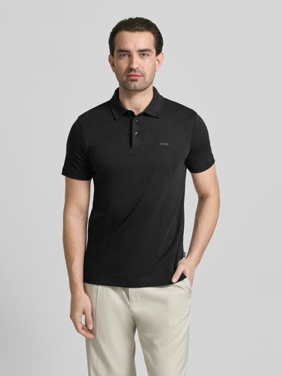 BOSS Poloshirt mit Brand-Schriftzug Black 4