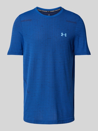 Under Armour T-shirt met labelprint Rookblauw - 2