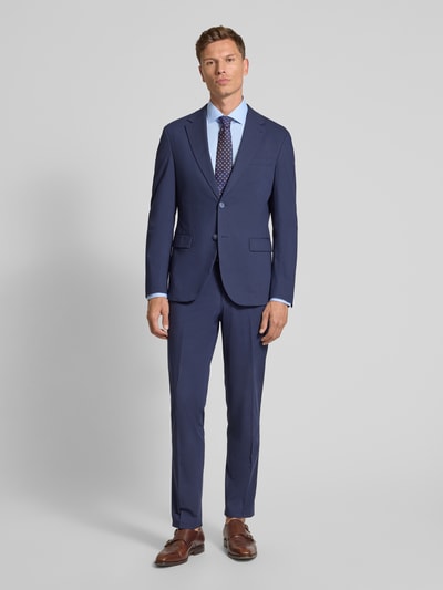 Tommy Hilfiger Tailored Slim fit zakelijk overhemd van katoenmix Bleu - 1