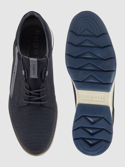 BUGATTI MAN Schnürschuhe aus Leder und Textil Modell 'Sandhan' Dunkelblau 4