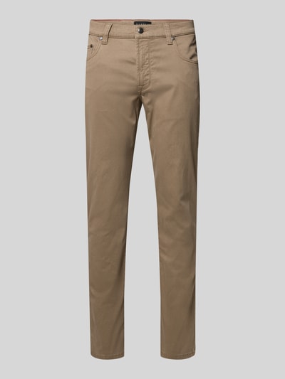 bugatti Modern Fit Hose im 5-Pocket-Design Beige 2
