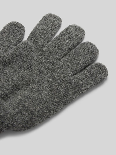 HOWLIN Handschuhe aus Lammwolle Modell 'WIND IT UP' Mittelgrau Melange 3