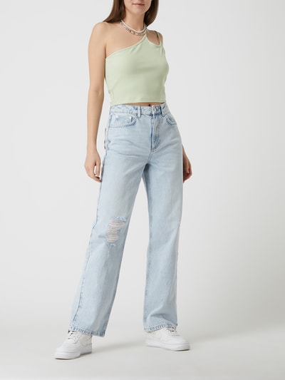 NA-KD Crop Top im One-Shouler-Look  Mint 1