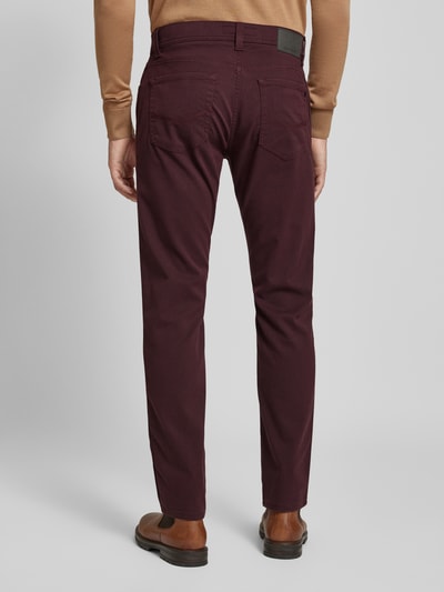 Pierre Cardin Smart Fit Chino mit Strukturmuster Modell 'Lyon' Bordeaux 5