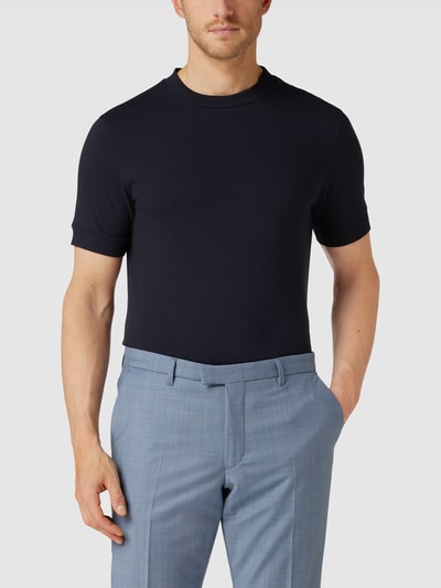 Drykorn T-Shirt mit Label-Detail Modell 'ANTON' Marineblau 4