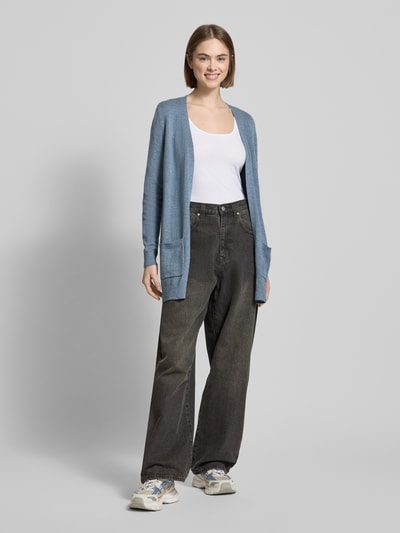 Only Regular Fit Cardigan mit Viskose-Anteil Jeansblau Melange 1