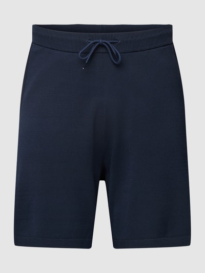 SELECTED HOMME Korte broek met ribboorden, model 'TELLER' Marineblauw - 2