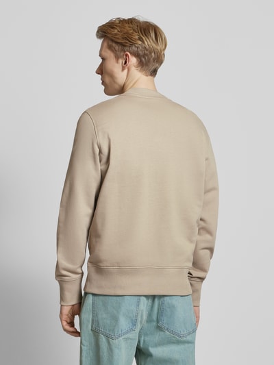 Calvin Klein Jeans Sweatshirt aus reiner Baumwolle  mit Stehkragen Beige 5