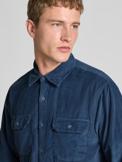 Levi's® Relaxed Fit Freizeithemd mit Kentkragen Modell 'JACKSON WORKER' Marine 3