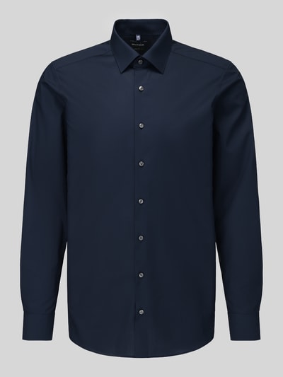 OLYMP Level 5 Body fit zakelijk overhemd van katoenmix Marineblauw - 2