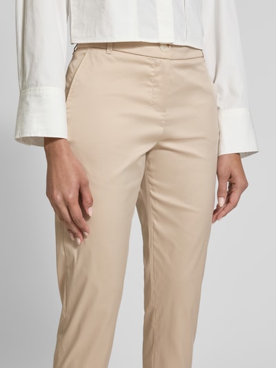 Christian Berg Woman Tapered Fit Chino mit verkürztem Schnitt Kitt 3